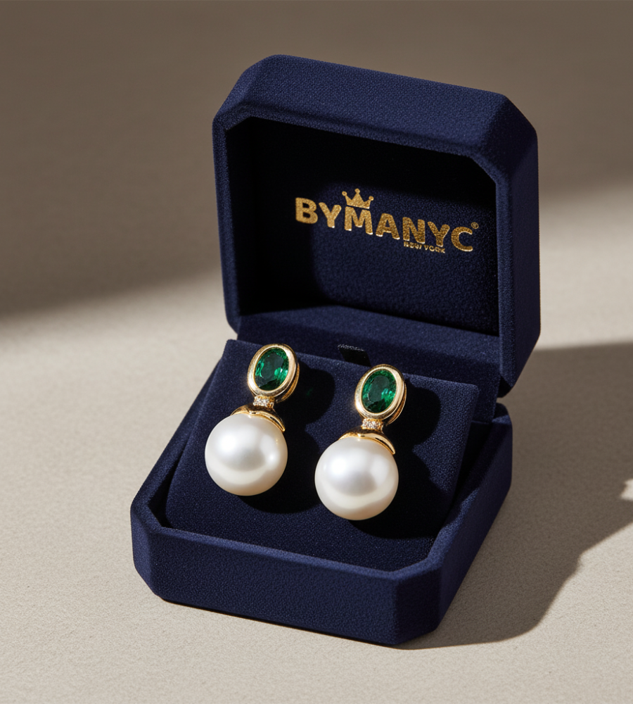 Pearl Drop Earrings Majestic SOHO BYMANYC ยฎ New York