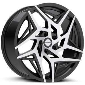 Valve Gloss Black Machined