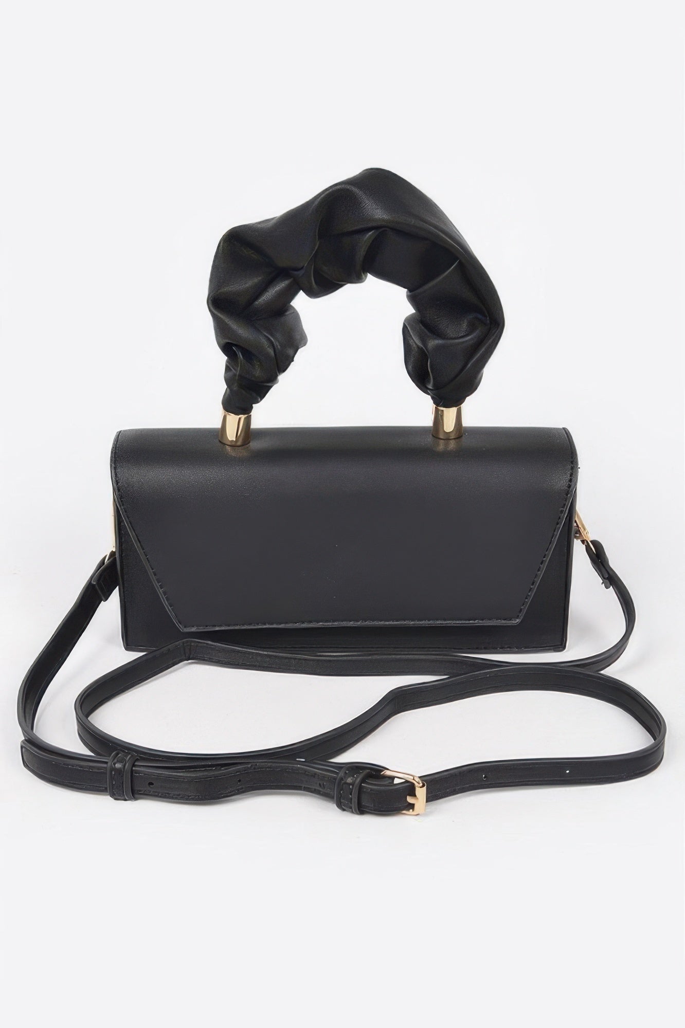 SOHO Wrinkled Handle Flap Clutch - New Collection Los Angeles - BYMANYC ยฎ New York