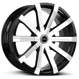 Gabbia Gloss Black Machined