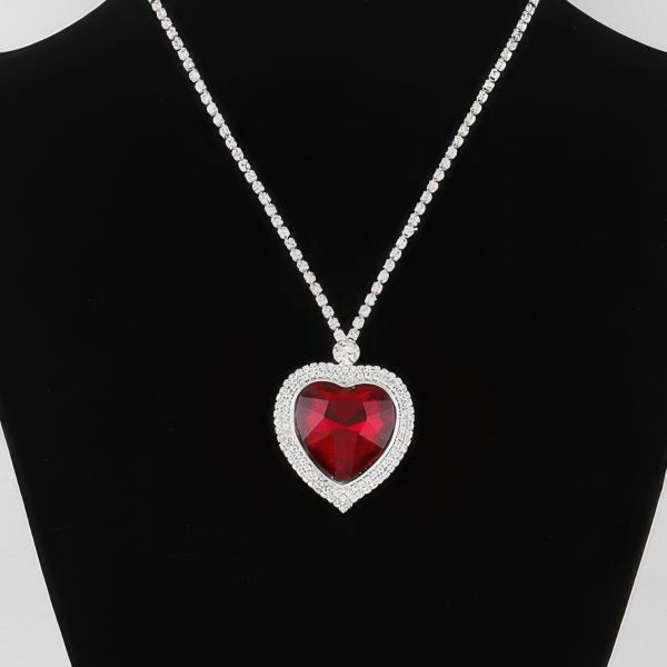 STUYVESANT Jeweled Crystal Heart Necklace: NYFW BYMANYC ® New York