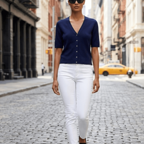 SUTTON Women's Short Sleeve Sweater Prêt-à-Porter BYMANYC ® New York