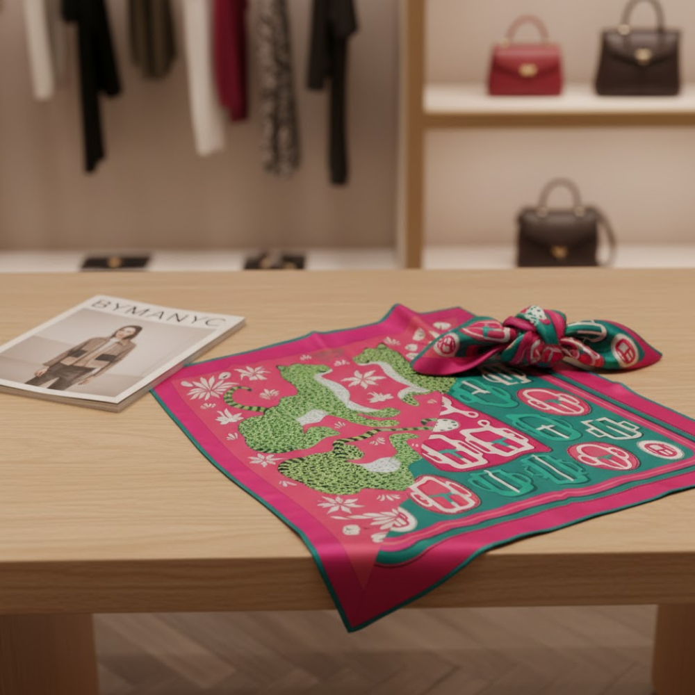 Scarf ABSTRACT BLOSSOM Metropolitan Collection BYMANYC ยฎ New York