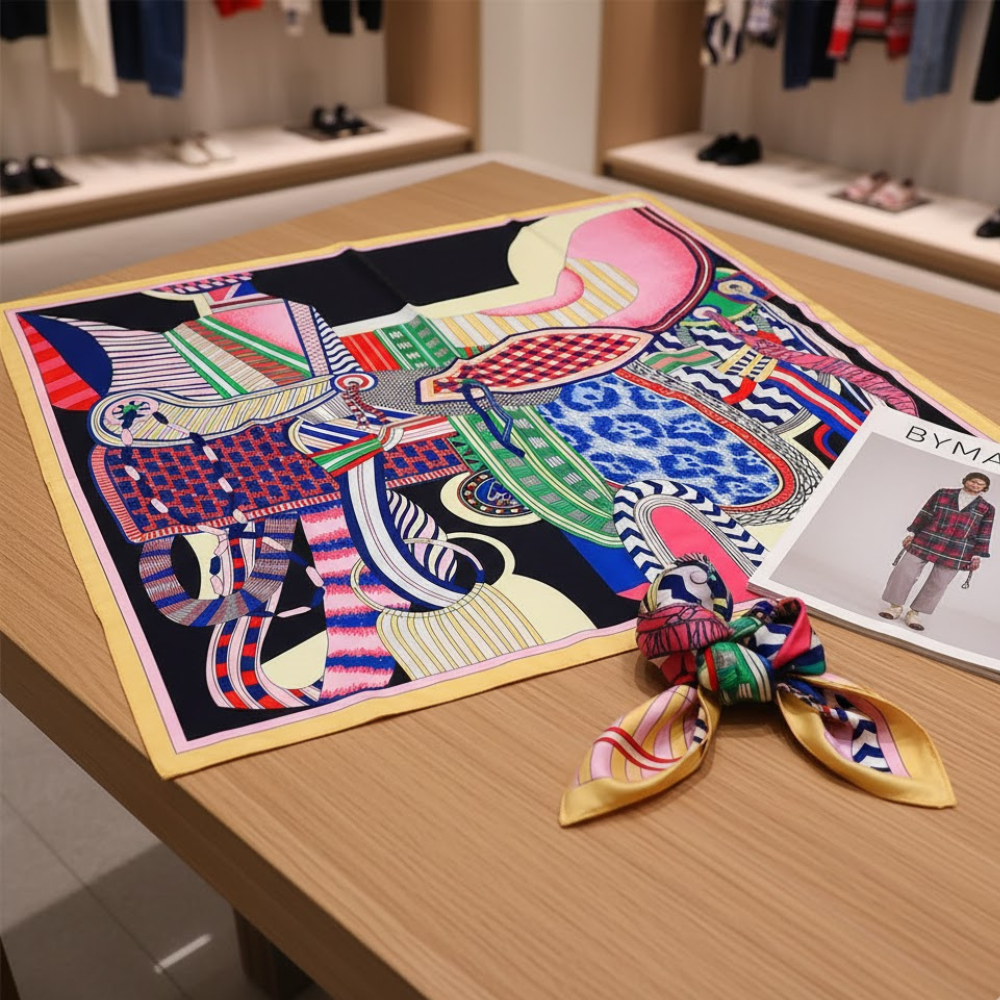 Scarf ABSTRACT EQUINE Metropolitan Collection BYMANYC ยฎ New York