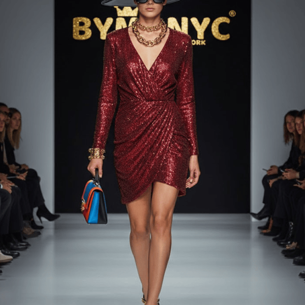 Scarlet Sequin Wrap • MEATPACKING New Collection BYMANYC ® New York