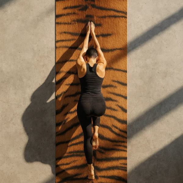 Tiger Stripe Non-Toxic Yoga Mat โ Bold Design, Earth-Friendly | Yune