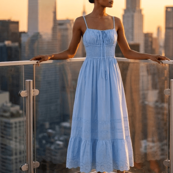 UPPER EAST SIDE Women's Sky Blue Dress Prêt-à-Porter BYMANYC ® NY