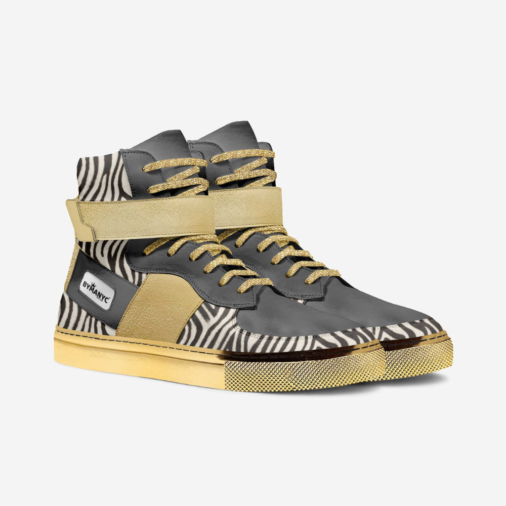 Unisex Limited Edition UPPER EAST GOLD High-Tops BYMANYC ยฎ New York