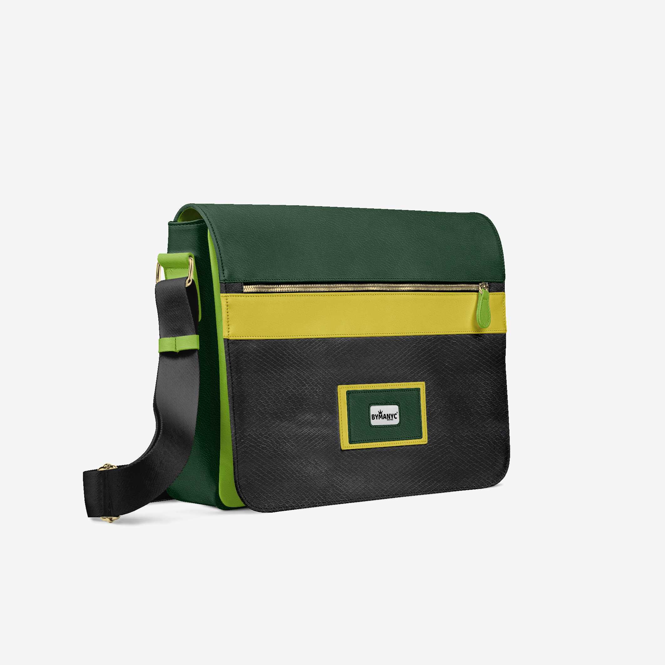 Vegan Executive Messenger Bag 16โ | BYMANYC ยฎ New York Crafted in Italy