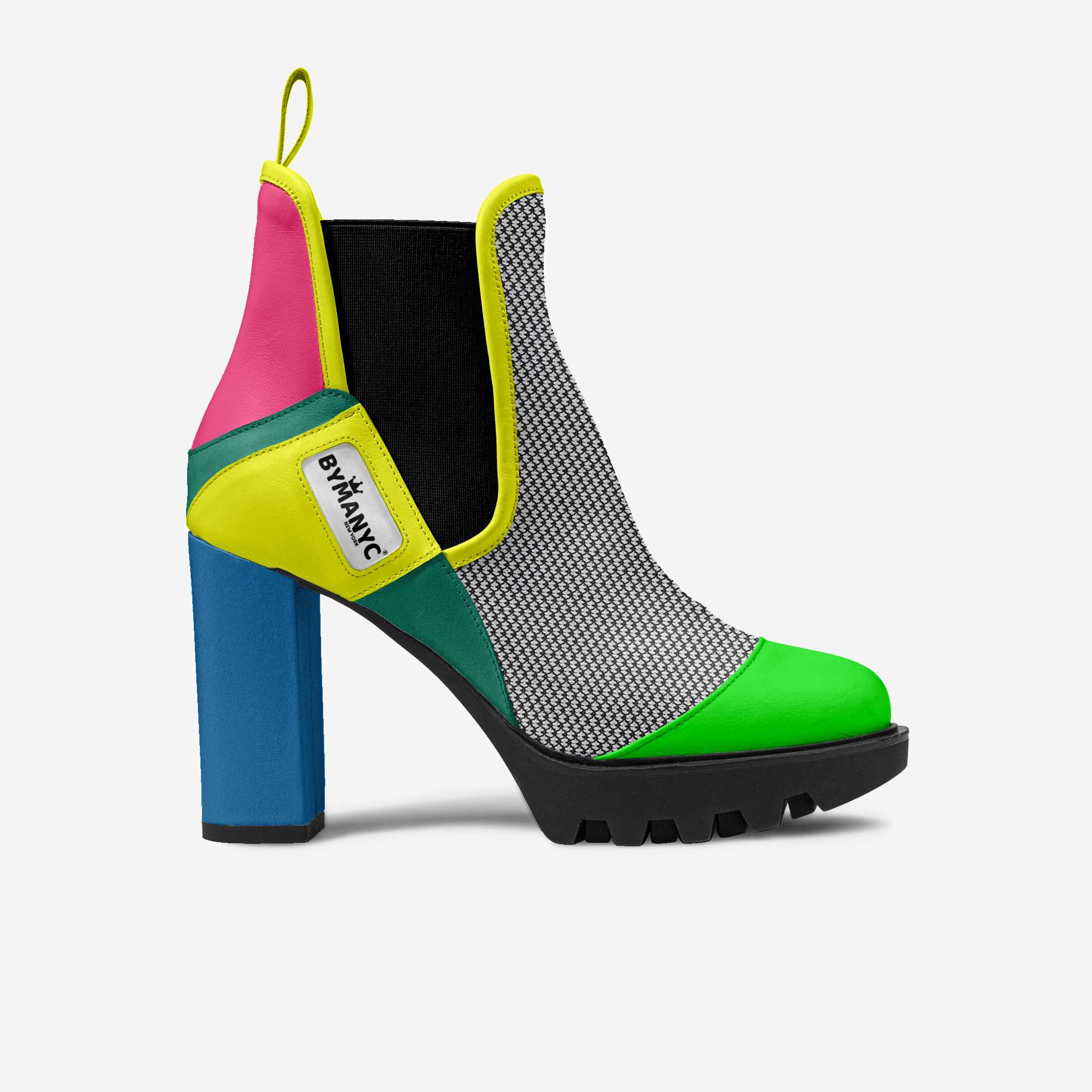 Vegan Urban Elastic Boot BYMANYC ยฎ New York Midnight Black