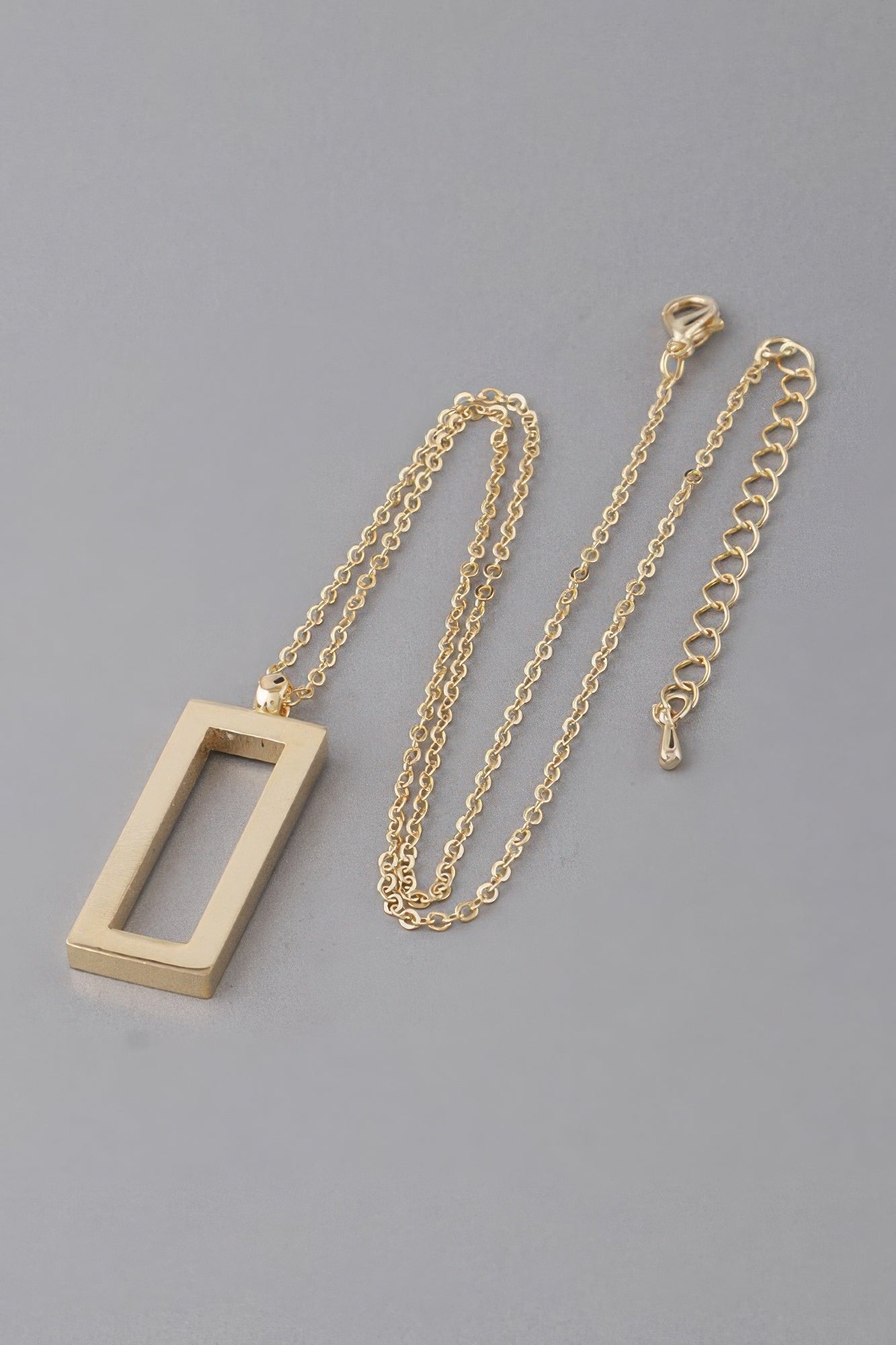 Women's Open Rectangle Pendant Necklace BYMANYC ยฎ New York CONTEMPORARY VIBRANT MODERN FASHION - New Collection