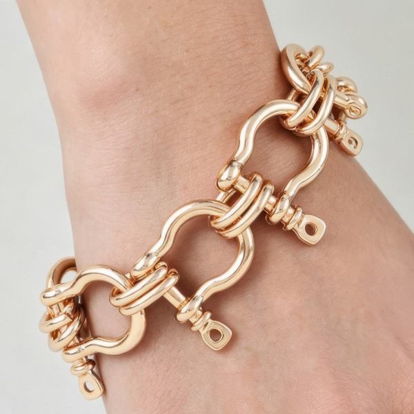 Women's Bracelet Link Horseshoe BYMANYC ® New York HUDSON HORSESHOE - New Collection