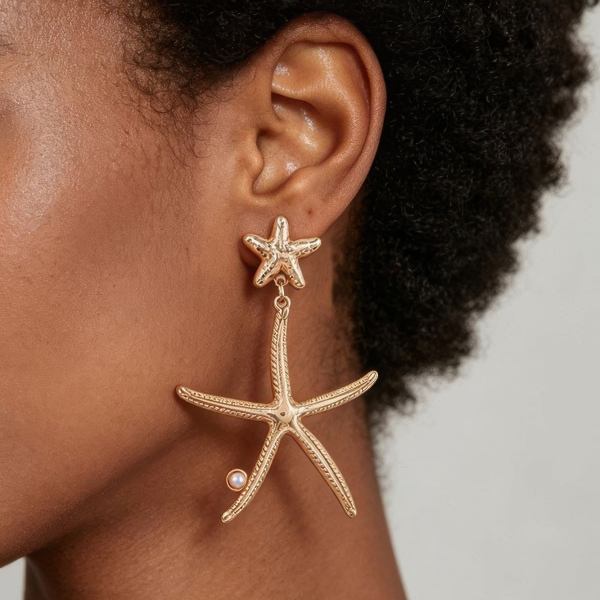 Women's Earrings Drops Starfish BYMANYC ® New York HAMPTONS STARFISH - New Collection