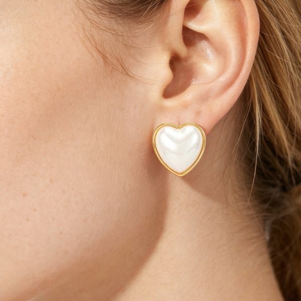 Women's Earrings Studs BYMANYC ® New York NOLITA HEART - New Collection