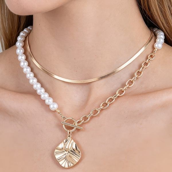 Women's Necklace Multi-Strand BYMANYC ® New York MADISON HAMMERED - New Collection