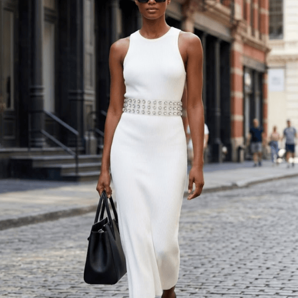 WOMEN'S BELT CHELSEA Clear Large Stone BYMANYC ® New York