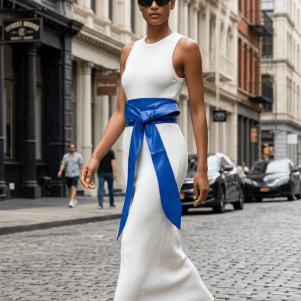 WOMEN'S BELT HARLEM Faux Leather Kimono BYMANYC ® New York