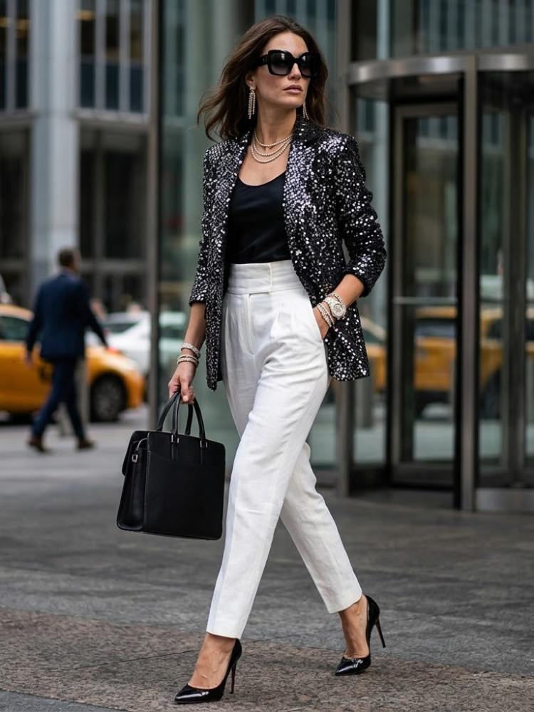 WOMEN'S BLAZER TIMES SQUARE New Collection WALL STREET BYMANYC ยฎ New York