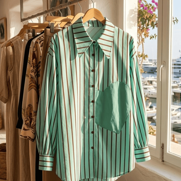 WOMEN'S BLOUSE LAGUNA BEACH - Boutique Fashion Top - BYMANYC ® New York