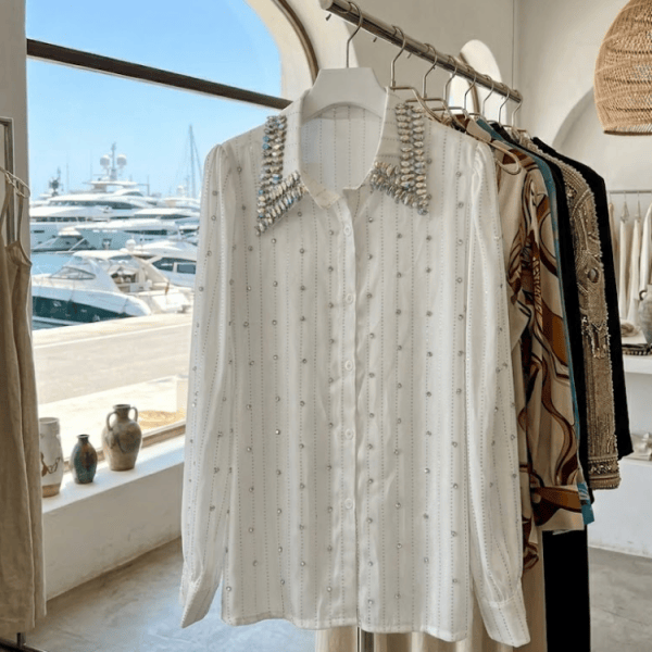 WOMEN'S BLOUSE LAS VEGAS - Boutique Fashion Top - BYMANYC ® New York