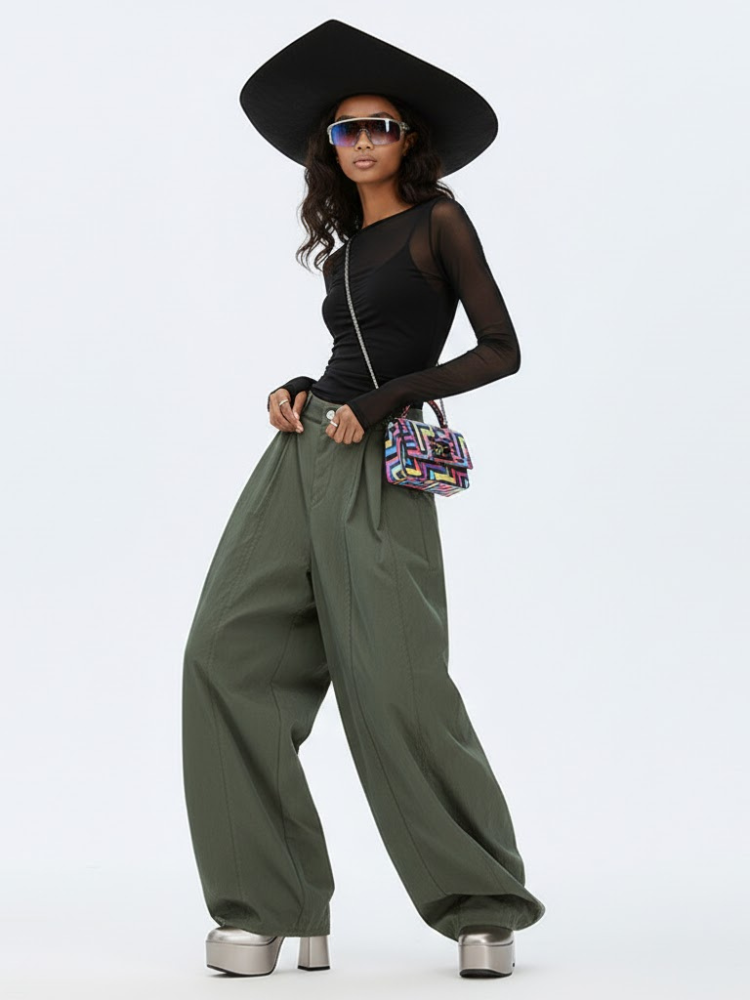 Women's Extra Wide Trousers BUSHWICK NYFW New Colecction BYMANYC ยฎ New York