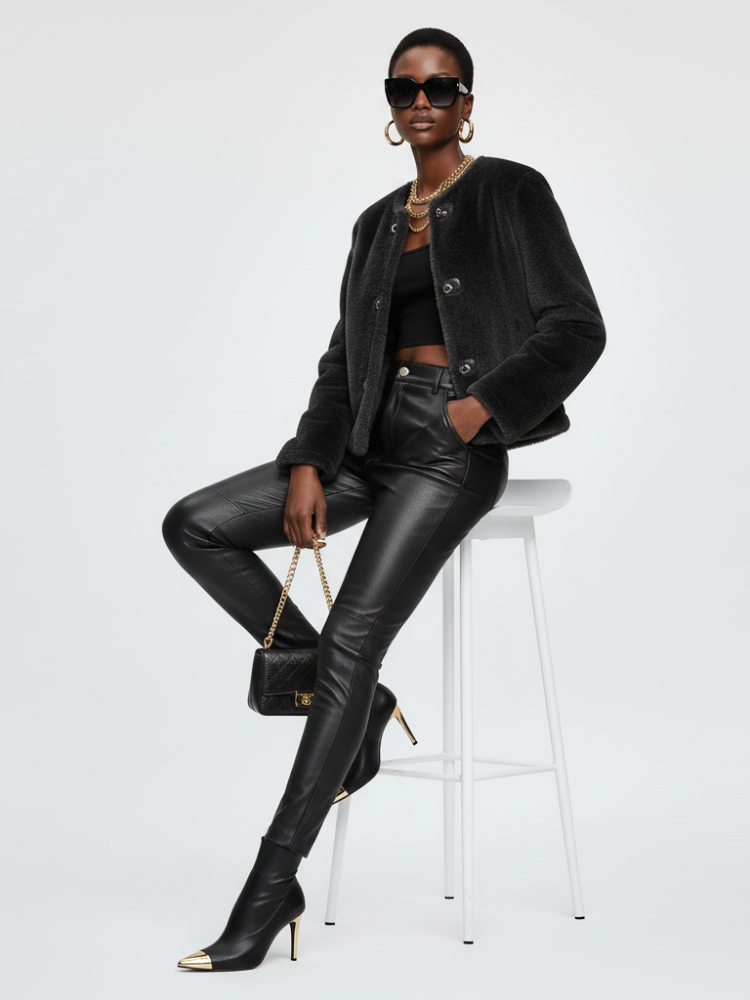 Women's Faux Fur Jacket MEATPACKING DISTRICT ECO FASHION BYMANYC ยฎ New York