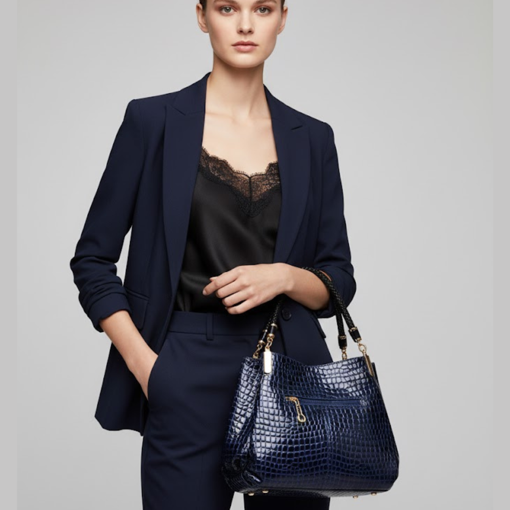 Women's Handbags: Central Park Stitch Satchel | Manhattan Chic Collection BYMANYC ยฎ New York