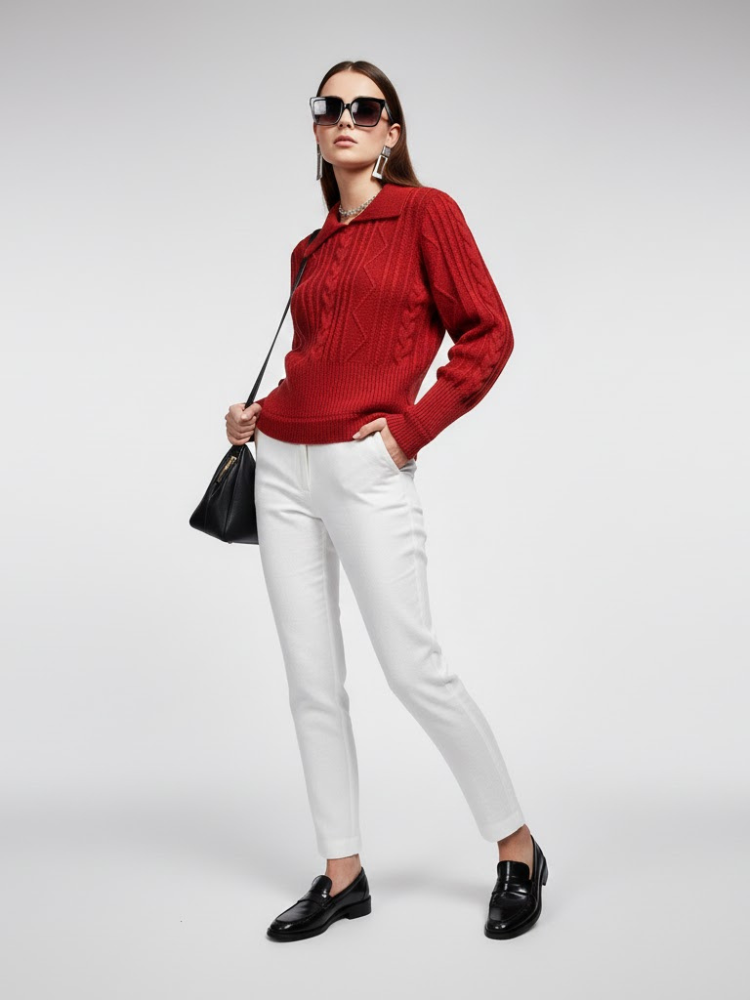 Women's Knit Sweater UPTOWN NYFW New Colecction BYMANYC ยฎ New York