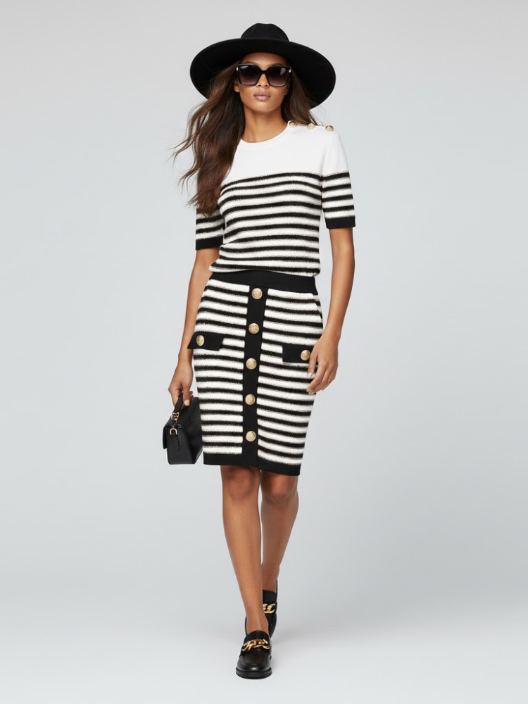 Women's Skirt and Sweater Set NOLITA NYFW New Colecction BYMANYC ยฎ New York