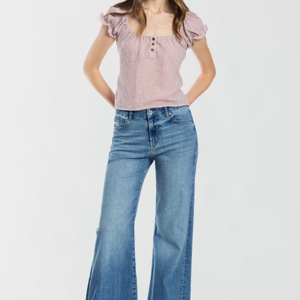 High Rise Super Wide Leg Jeans