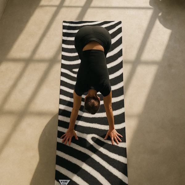 Zebra Stripe Eco-Friendly Yoga Mat – 6mm Cushioned, Non-Slip | Yune
