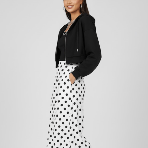 Zip-Up Cropped Hoodie | Brooklyn - BYMANYC ® New York