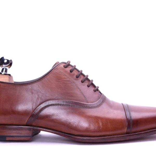 Napoli II - Brown Leather Oxford Shoes