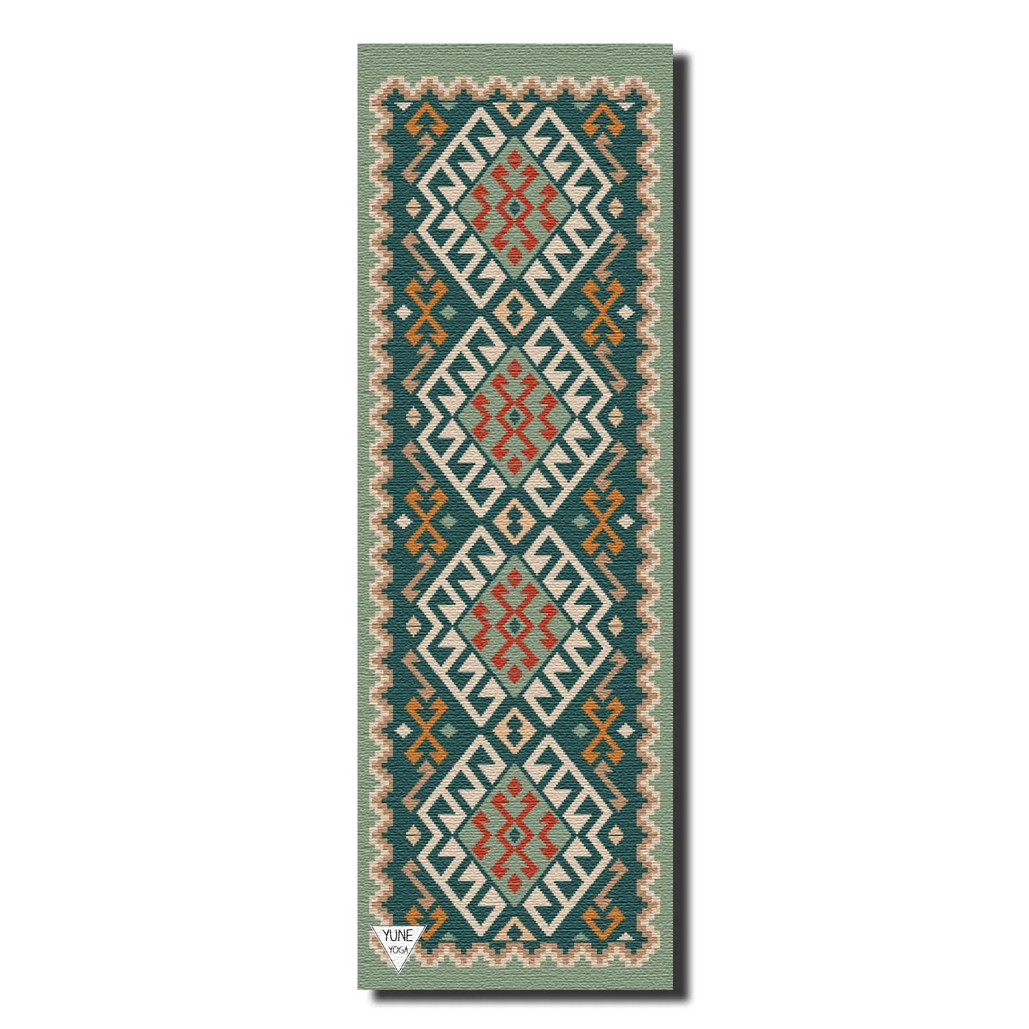 Moab Plains Yoga Mat – 6 mm Extra Thick, Double-Sided Non-Slip, Eco-Friendly PER with Moss Green Nature-Inspired Design | Yune Yoga