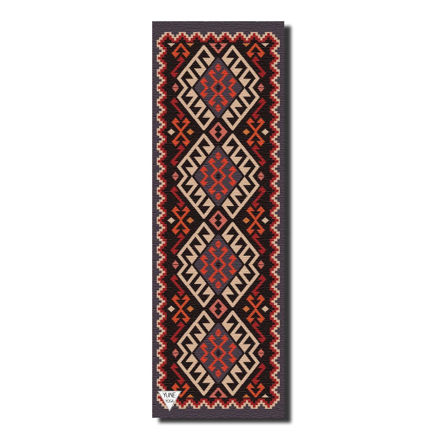 Moab Sunset Yoga Mat – 6 mm Extra Thick, Double-Sided Non-Slip, Eco-Friendly PER with Red Canyon Sunset Design | Yune Yoga