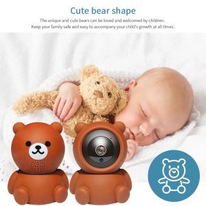 Bear Camera1080P Wifi IP Camera Auto Tracking IR Night Vision Home Security Camera - Image 1