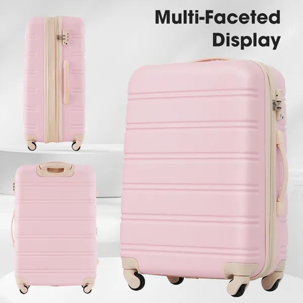 2878ad274eab4e8183239c74de051deb.jpg Hardshell Luggage Sets 4 pcs + Bag Spinner Suitcase with TSA Lock Lightweight-16"+20"+24"+28" Luggages - Image 3