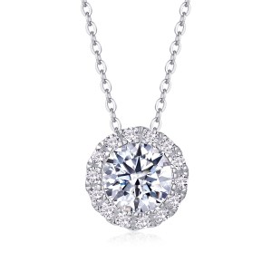 1Legend Of The Starry Night - A Fashionable And Luxurious Diamond Jewelry Pendant Set With 2-carat Moissanite S925 Sterling S