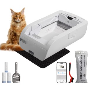 Smart Cat Litter Box Cat Litter Box Wide Opening - Image 1