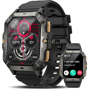 Military Smart Watch For Men, 2.02 Fitness Tracker With Calls & Sports - Image 1