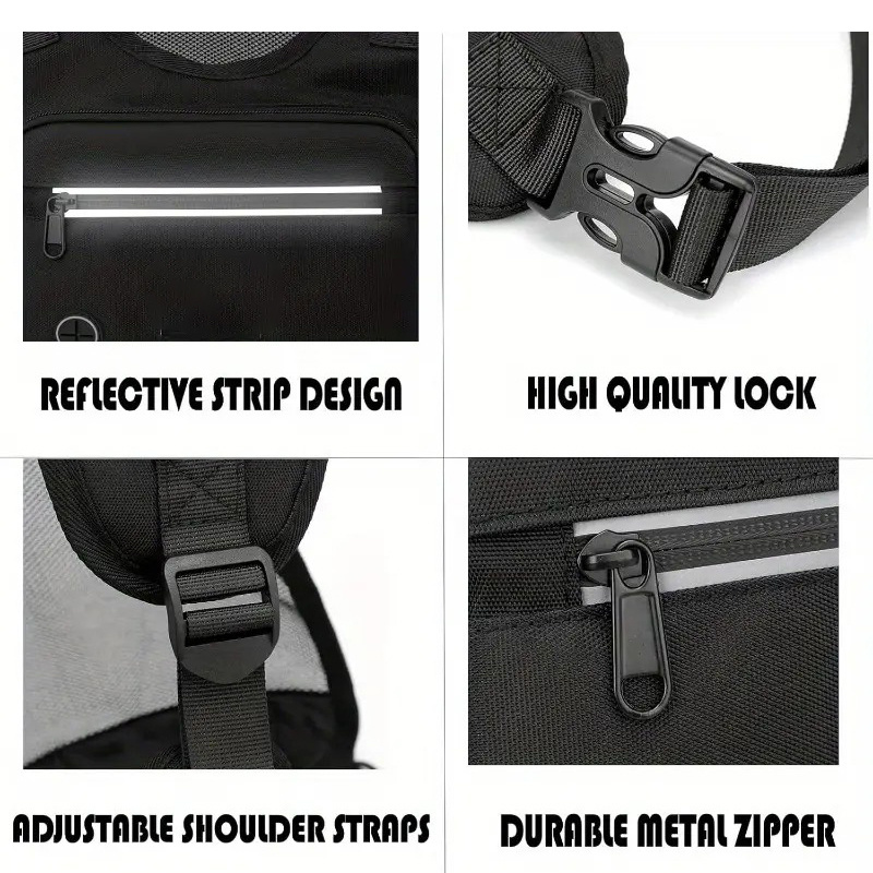 4a6fa577-562a-4c37-825d-d1a057036bf1.jpg Outdoor Cycling, Sports, Fitness, Running Vest, Chest Bag, Adjustable Reflective Mesh Pocket, Breathable Chest Bag, Suitable