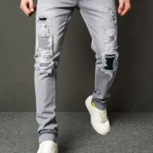 Shanxi Stretchy Slim Straight Pants - Image 1