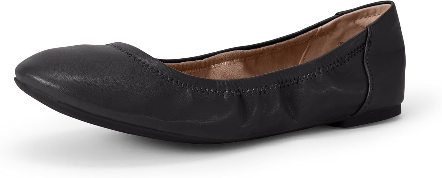 Amazon Essentials Women's Round Toe Ballet Flats - Cushioned Memory Foam Flats for Work and Casual Wear Amazon Essentials Women's Round Toe Ballet Flats - Cushioned Memory Foam Flats for Work and Casual Wear