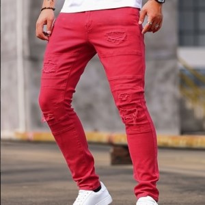 Shanxi Stretchy Slim Straight Pants - Image 1