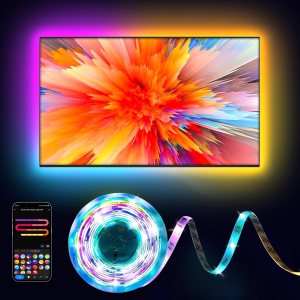 Pak 32.8FT RGB+IC Smart LED Strip Light - 16 Million Colors, App and Voice Control, Music Sync - Bedroom - Image 1