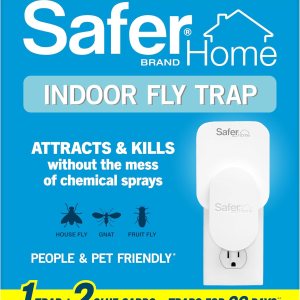 Safer Home Plug-In Flying Insect Trap - UV LED, Chemical-Free - Indoor, 1 Pack - Image 1