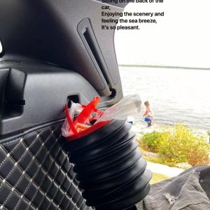 Yumiclub Collapsible Car Trash Can with Lid - Foldable PP, 1.06 Gallon, Leak-Proof - Car, Office, Camping - Image 1