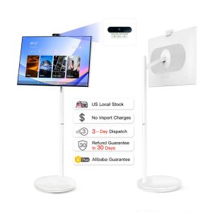 32 Inch 128GB Smart Portable TV Android OS 1080P 13MP Camera Remote Control Control Home Office Entertainment Portable Smart