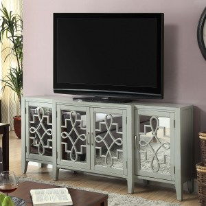 Kacia Antique Gray Finish Console Cabinet - Image 1