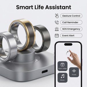 Smart Ring Health Tracker Fitness Ring Heart Rate Blood Oxygen Sleep Monitor Smart Ring For Men Women - Image 1